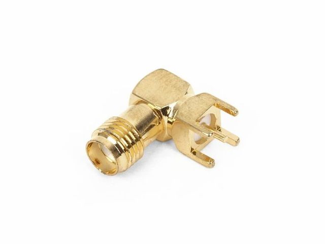 SMA Connector, 300 MHz, Contact Material: Gold Weight 50 g Brand Rndmfg Material Brass SMA DC to 18 GHz Angle Right - Image 4