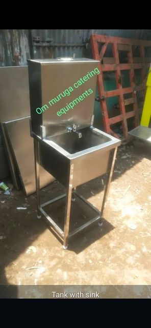 Work Table With Sink Durability High Bowl Depth 10 in Shape Rectangular Table Size 36x24 in Sink Thickness 1.2 mm Material Grade SS - Image 4
