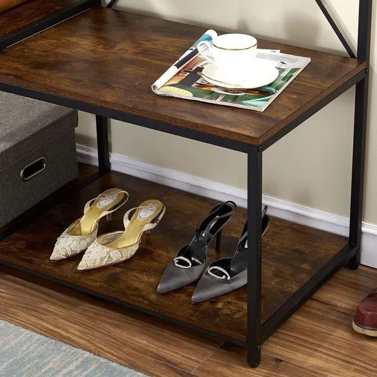 Specially Designed for Cross-Border Steel-Wood Structure Coat Racks - Image 2