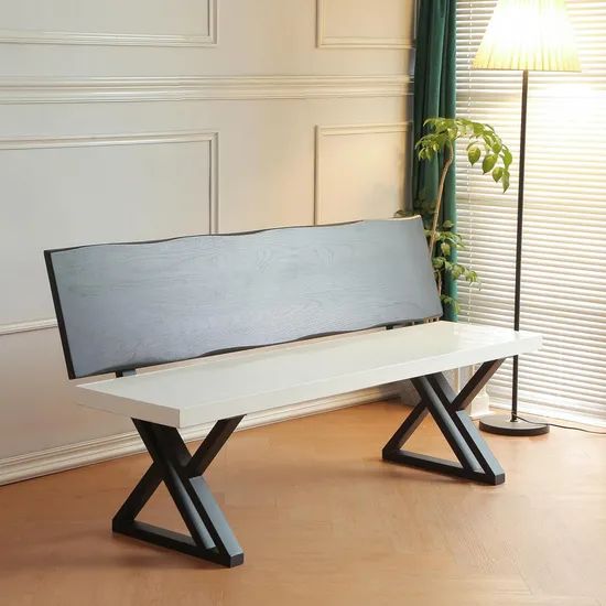 18 Inch Triangular Metal Chair Bench Leg Strap Support Bracket - Image 3