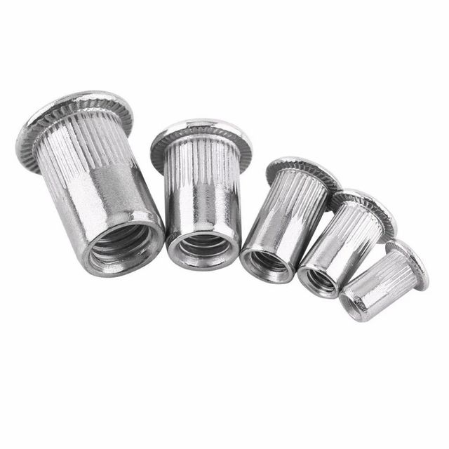 Mild Steel Rivet Insert Nut Shape Round Threaded Yes Hardness 30-40 HRC Material Mild Steel Technique Hot Rolled Feature Corrosion - Image 4