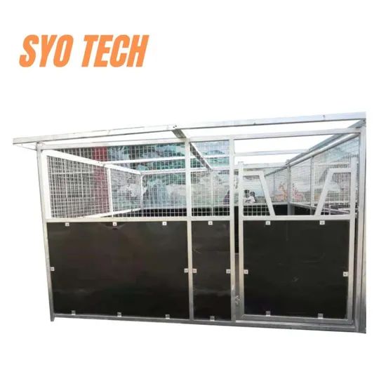 China Factory Horse Equipment HDPE Board Horse Stall with Roof - Image 2
