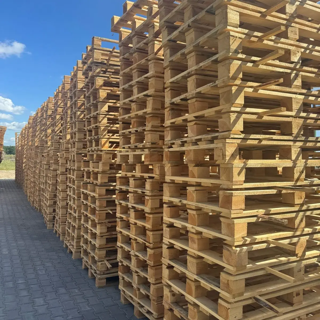 100% 4 Way WOOD EPAL EURO Pallets (Premium Grade ) for Sale 800 Mm X 1200 Mm Reconditioned For Storage And Transport - Image 3
