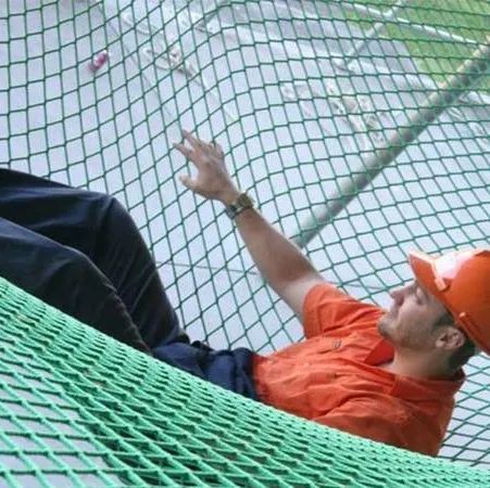 Fall Arrest Safety Net, Nylon Safety Net Brand QS Trademark QS Origin Binzhou Model NO. QS86 Mesh Size Custom Thickness Custom - Image 1