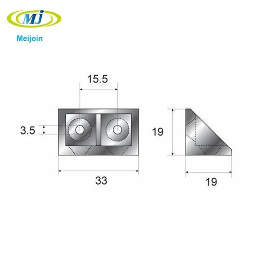 White Plastic Right Angle Bracket L Brackets - Image 2