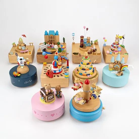 Animals Dining Wood Toy Music Box Creative Gifts Type Chess Scale Medium Origin Ningbo Material Wood Color as Photo Usage - Image 6