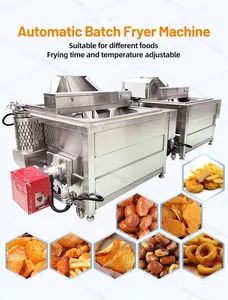 Small Automatic Batch Fryer for Snacks Automatic Stirring Nut Frying Machine Chicken Chop Round Deep Fryer - Image 3