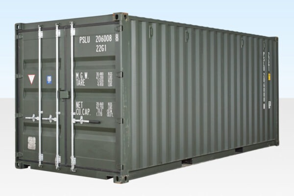 20Ft One Trip Shipping Container New Dark Green ISO Cargo Storage Container - Image 3