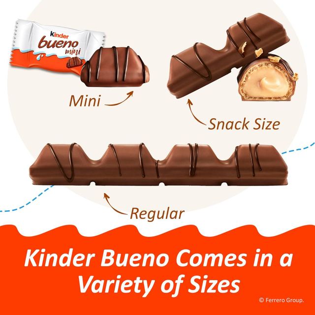 Kinder Bueno Mini Chocolate Bites with Crispy Wafer and Hazelnut Cream, Individually Wrapped, Party Pack, 23.8 oz - Image 3