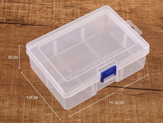 Clear Plastic Jewelry Box Organizer Storage Container - Image 6