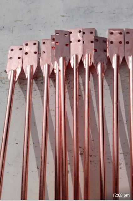 Strip In Pipe Copper Earthing Electrode 1M Shape Round Diameter 17mm Brand Sun Power Alloy With Alloy Technique Strip In - Image 3