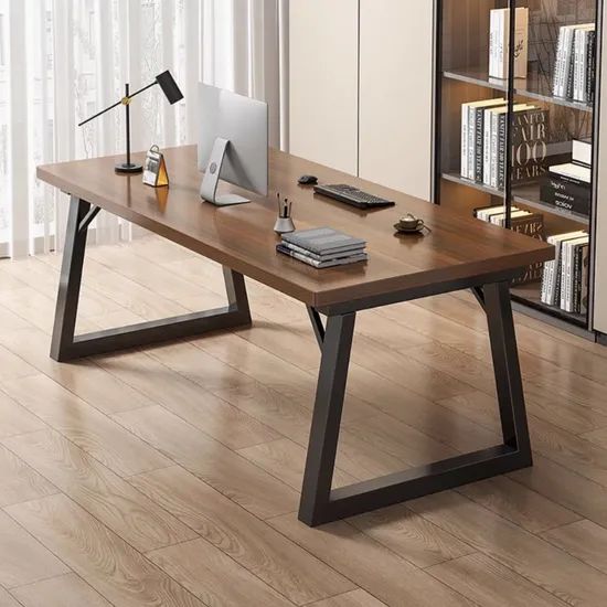 Computer Table with Built-in Shelves for Office Desk and Executive Office Table - Image 2
