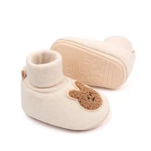 High Quality Spring Autumn Bear Rabbit Design Winter Socks Baby Shoes Unisex - Image 4