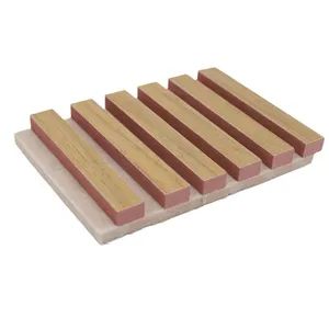 Interior Acoustic Panels Wood Slat MDF Sound Isolation Wall Panel - Image 1