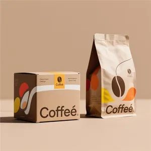 Custom Printed Coffee Cups Boxes Coffee Packaging Set - Image 5