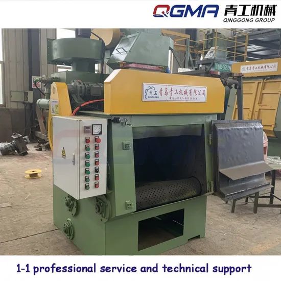 Motorcycle Parts Batch Tumble Belt Steel Shot Blasting Machine - Image 4