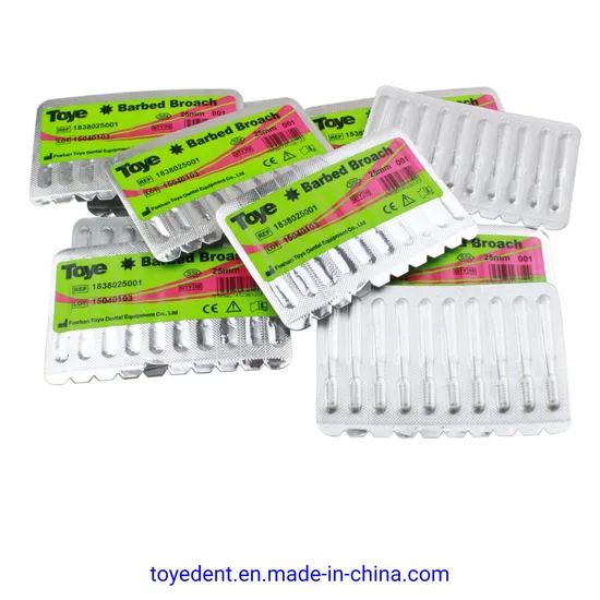 High Quality Dental Instrument Stainless Steel Barbed Broaches Root Canal File - Image 2