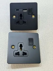 OEM Metal Retro Light Electrical Brass Toggle Wall Switches Socket for Lighting Control - Image 4