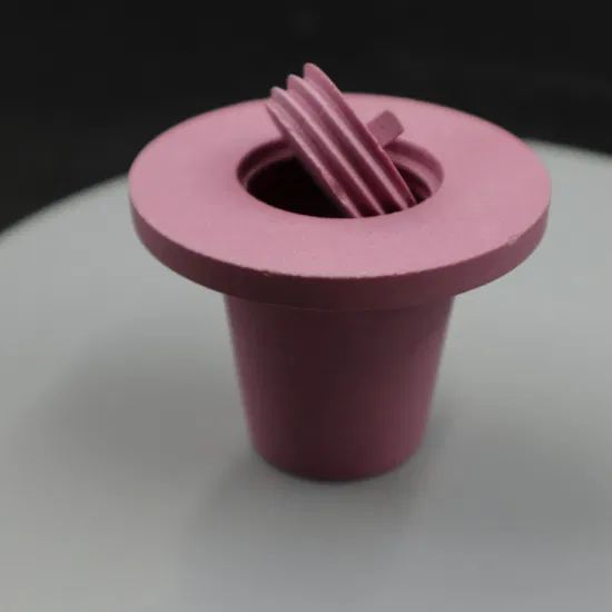 Customized Pink 95% Alumina Ceramic Sets Screws and Nuts Thread Ceramic Cap - Image 1