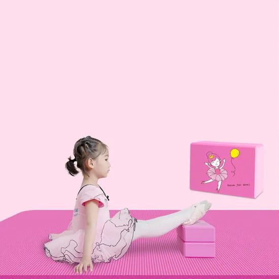 EVA Yoga Block Yoga Exercise Blocks Bricks Set Natural - Image 5