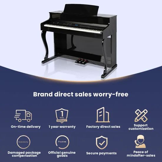 88-Key Electronic Piano for Modern Lounge Keyboard Instruments - Image 6