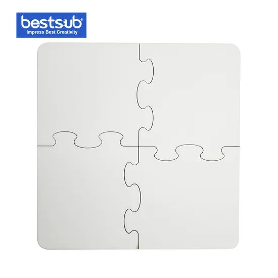 Bestsub Promotional MDF Photo Coaster Puzzle (PTMF) Color White Material Wood Model NO. PTMF Trademark BestSub Toy Department - Image 1