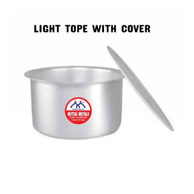 ALUMINIUM POT WITH COVER Material Aluminium Weight Light - Image 1