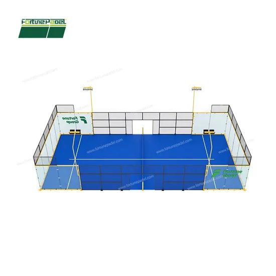 Tennis Court Equipment Wpt Competition Design Super Panoramic Padel Tennis Court - Image 2
