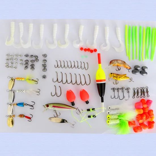 Customized Trout Fishing Accessories Box Set Q'ty 121PCS Material PVC Origin Weihai Size 11 X 7 X 1.75'' Trademark Afisher or - Image 2
