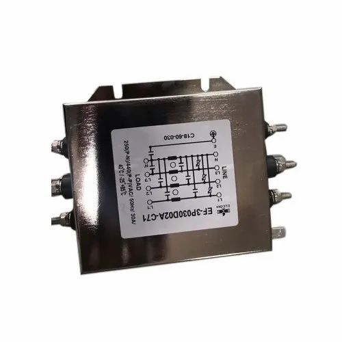 Three Phase EMI Filter Phase Three Current 30 A Frequency 50Hz Rated Voltage 230-440 V Ambient Temp -25 to +85 degree - Image 1