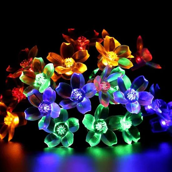 Outdoor Colorful Solar Powered LED String Light for Christmas Tree Decorations Lighting - Image 2