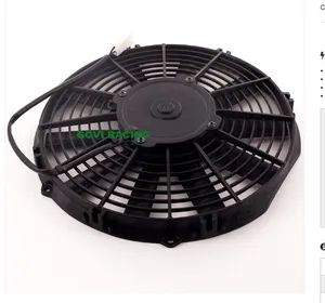 14inch 14inch Blue GV-F03 Tube-fin 82W 24V 2.5inch 9A Universal Car Radiator Fan - Image 2