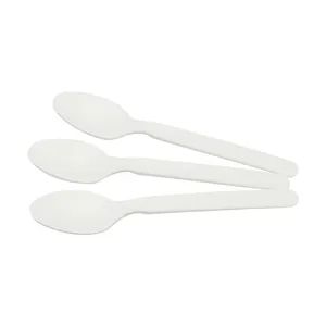 Compostable Heavyweight Disposable Cpla Spoons Eco Friendly Compostable Spoons - Image 1