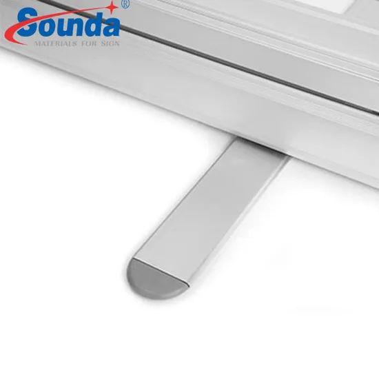Aluminum Banner Advertising Display Roll up MOQ 10PC Weight 2kg Origin China Color Silver Model NO. RS-10 Trademark Sounda - Image 3