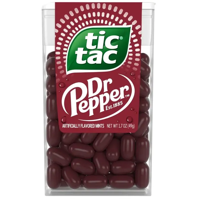 Tic Tac Dr Pepper Breath Mints 100 Ct 1.7oz 12 Pack - Image 1