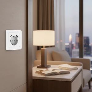 Sleek Power Socket Insert for Advanced Wall Trunking Systems - Image 3