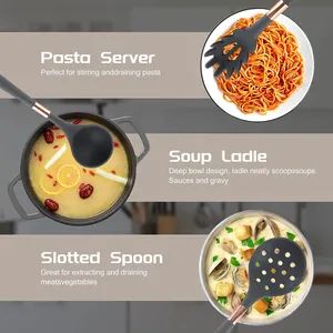 Hot Selling 5 in 1 Silicone Kitchen Accessories Kitchenware Cooking Tools Household Utensils Set - Image 5