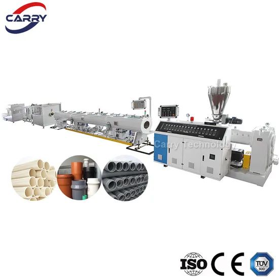 SUS304 Plastic PVC Water Pipe Making Machine Extruder UPVC Conduit Tube Extrusion Fabrication Equipment CPVC Manufacturer Production Line Machinery Factory Cost - Image 1