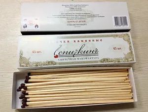 Eurpean Fireplace Safety Matches Model NO. M-008 Model Safety Matches Color of Match Head Red Stick Size 42*2.0*2.0mm Quality Export Standard - Image 1