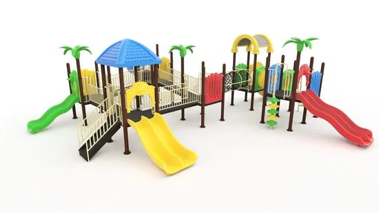 Safe Design Smooth Surface Shock-Absorbing Outdoor Playground Set for Amusement Zone - Image 6