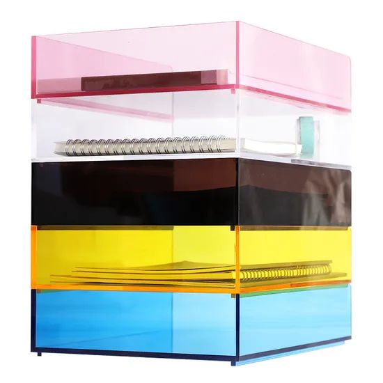 Custom Acrylic Multi-Color Countertop File Storage Rack for Office from ...