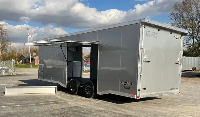Enclosed Trailers / Enclosed ATC Car Trailer 2026 24ft. Aluminum ROM 400 w/Large Escape Door & Aluminum Wheels - Image 4