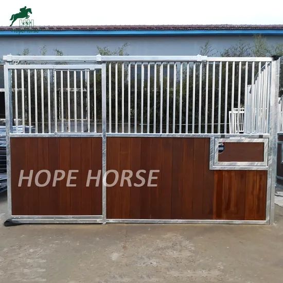 Hot DIP Galvanized Equine Equipment Steel Internal Horse Stable Stall with Sliding Door - Image 5