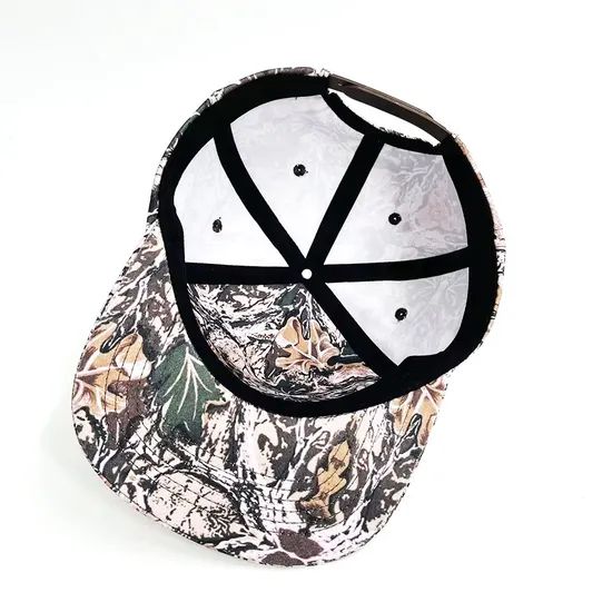 Custom Embroidery Logo Flat Bill Unstructured 5 Panel Cap Cotton Snapback Hats Unstructured Flat Bill Snapback Caps - Image 2