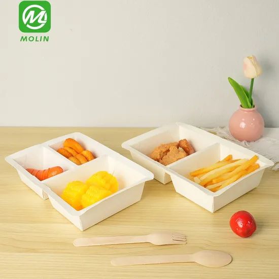 Biodegradable Recycled Food Grade Takeout to Go Paper Meat Fish Tray for Foods Packaging Containers - Image 3