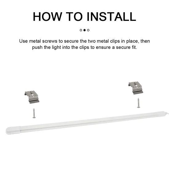 IP65 Waterproof LED Light Tri-Proof Fixture Linear With Motion Sensor - Image 6