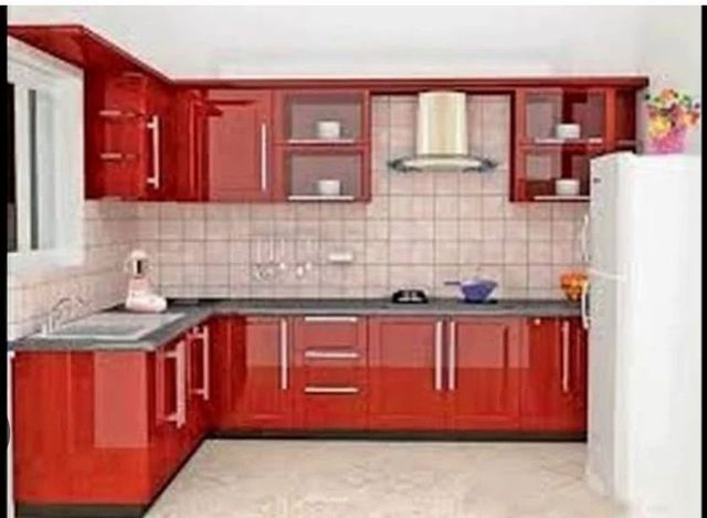 Modern L Shaped Aluminium Modular Kitchen Appearance Modern Material Aluminium Finish Type Polished Door Finishing - Image 6