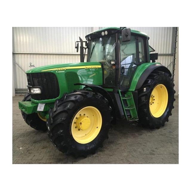 John Deere 7230R tractor for commercial farming and transport : 3-cylinder, turbocharged diesel Engine capacity: ~2.9–3.0 lit engine strong build and advanced technology for modern agriculture; - Image 4