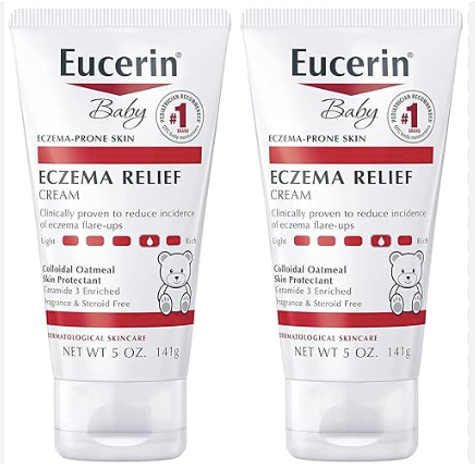 Eucerin Baby Eczema Relief Body Cream Dye Free Yes Steroid Free Yes Fragrance Free Yes Delivery Form Bottle Weight 0.18 Kilograms - Image 3