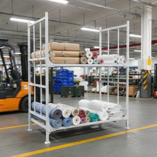 Stacking Stillage Rack Galvanized Storage Platform Durable for Factory Warehouse - Image 1